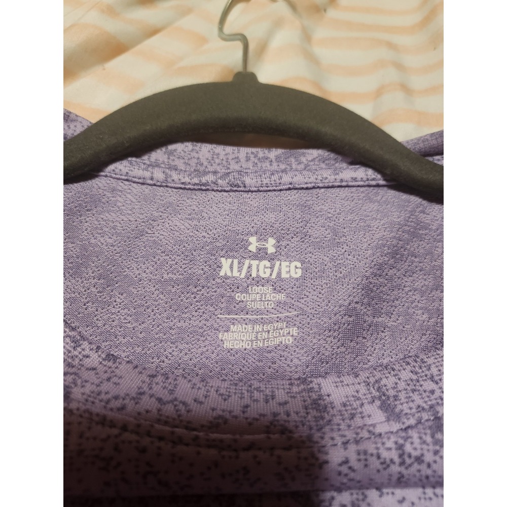 Under Armour Loose Coupe Lache Suelto Size XL, Purple T-shirt, Ladies - Picture 4 of 14